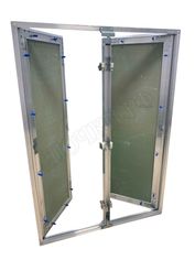 Люк под покраску Хаммер Гиппократ, В стену, 2 створки, съёмная перегородка Люк под покраску Хаммер Гиппократ, В стену, 2 створки, съёмная перегородка