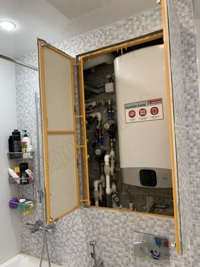 Люк под плитку нажимной Апельсин 2 створки 1150*550 Люк под плитку нажимной Апельсин 2 створки 1150*550