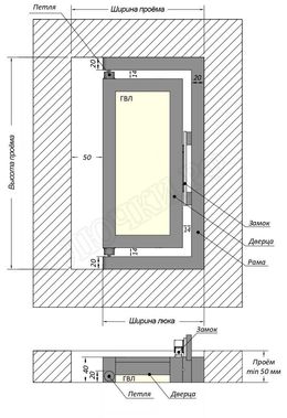 Люк под плитку Шагма для плитки 400*800 (требуемый размер проема 410*835, размер люка 360*833) Люк под плитку Шагма для плитки 400*800 (требуемый размер проема 410*835, размер люка 360*833)