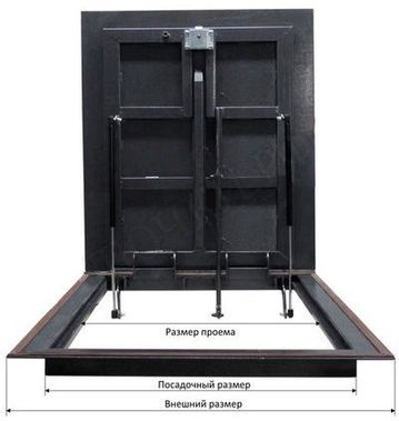 Уличный люк Дворник Уголок, стальной рифленый лист 1000*700 Уличный люк Дворник Уголок, стальной рифленый лист 1000*700