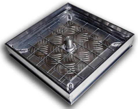 Напольный люк Премиум 54 мм 2 створки 950*1050 Напольный люк Премиум 54 мм 2 створки 950*1050