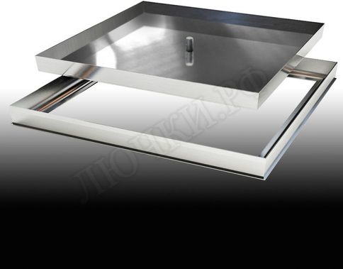 Напольный люк Премиум 54 мм 2 створки 950*1050 Напольный люк Премиум 54 мм 2 створки 950*1050