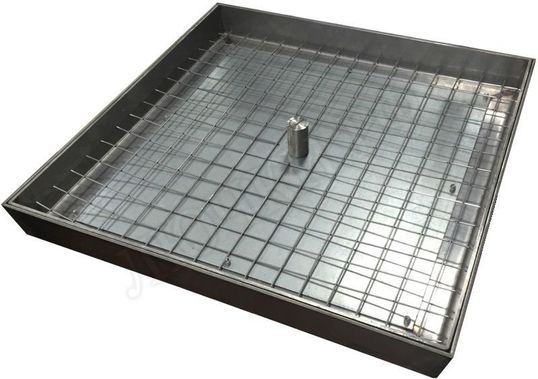 Напольный люк из нержавеющей стали AISI 430 200*200 Напольный люк из нержавеющей стали AISI 430 200*200