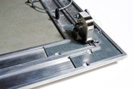 Люк под покраску Ультра для установки в стену, 2 створки, съёмная перегородка Люк под покраску Ультра для установки в стену, 2 створки, съёмная перегородка