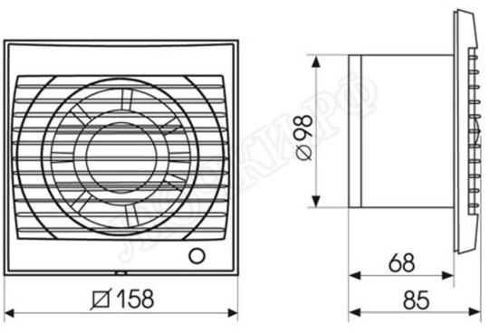 Вытяжной вентилятор Future-100 Вытяжной вентилятор Future-100